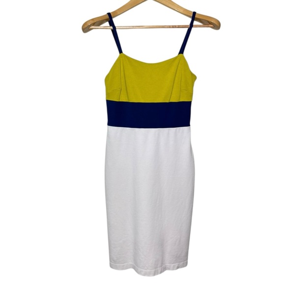 Banana Republic Dresses & Skirts - Banana Republic Citron Wasabi Colorblock Strappy Mini Dress Size 0